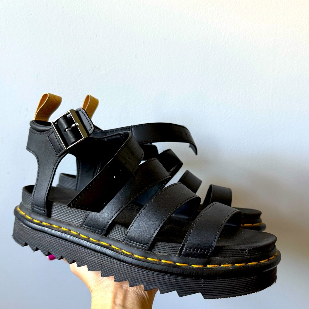 DR MARTEN VEGAN BLAIRE WOMEN'S FELIX GLADIATOR PLATFORM CHUNKY SANDALS SIZE 10 L